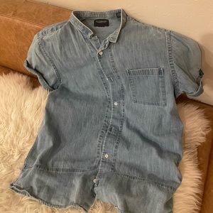 Scotch & Soda denim shirt-sleeve shirt